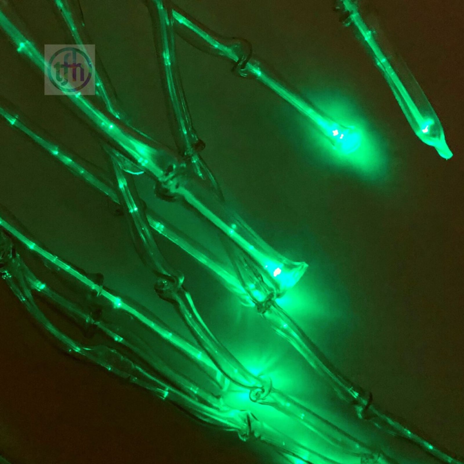 Knotted Fibre Optic Spray with Sparkle Light Source