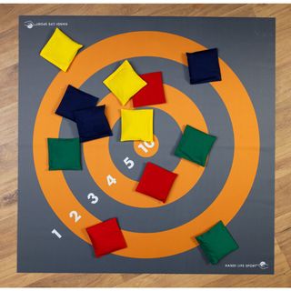 Målmatta med bönpåsar