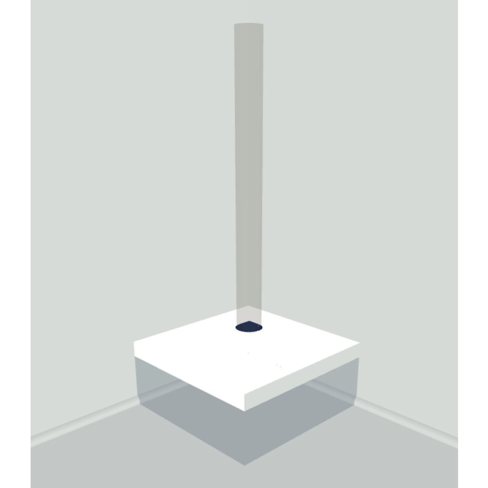 Square Corner Tube Podium