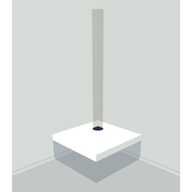 Budget Tube Corner Podium - 36"