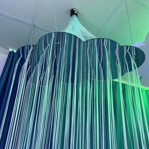Spegelfäste till fiberoptik - Moln