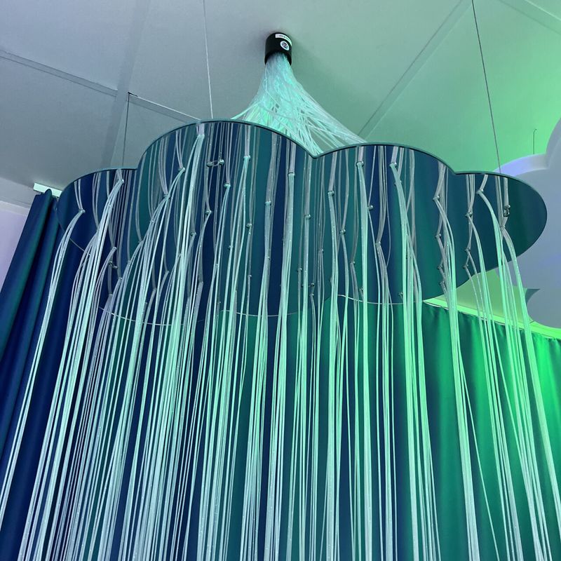 Spegelfäste till fiberoptik - Moln