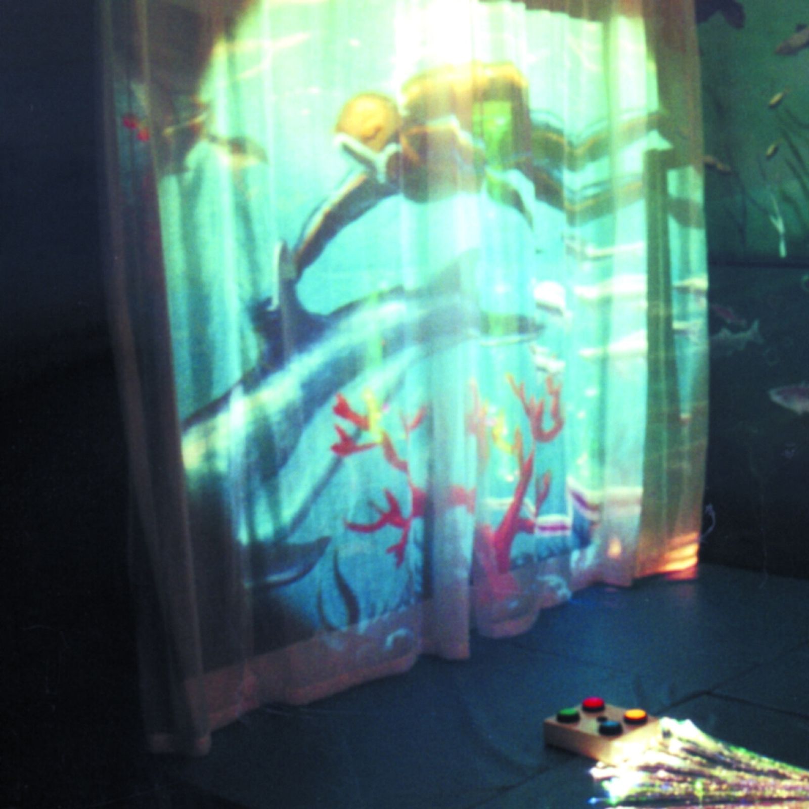 Vitt tyg för projicering (ej skena)