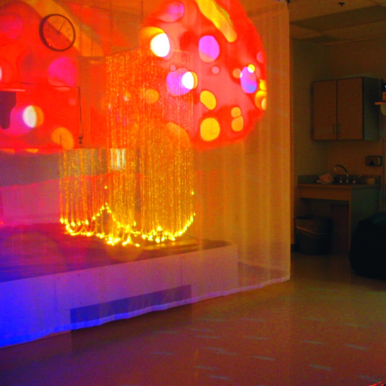 Vitt tyg för projicering (ej skena)