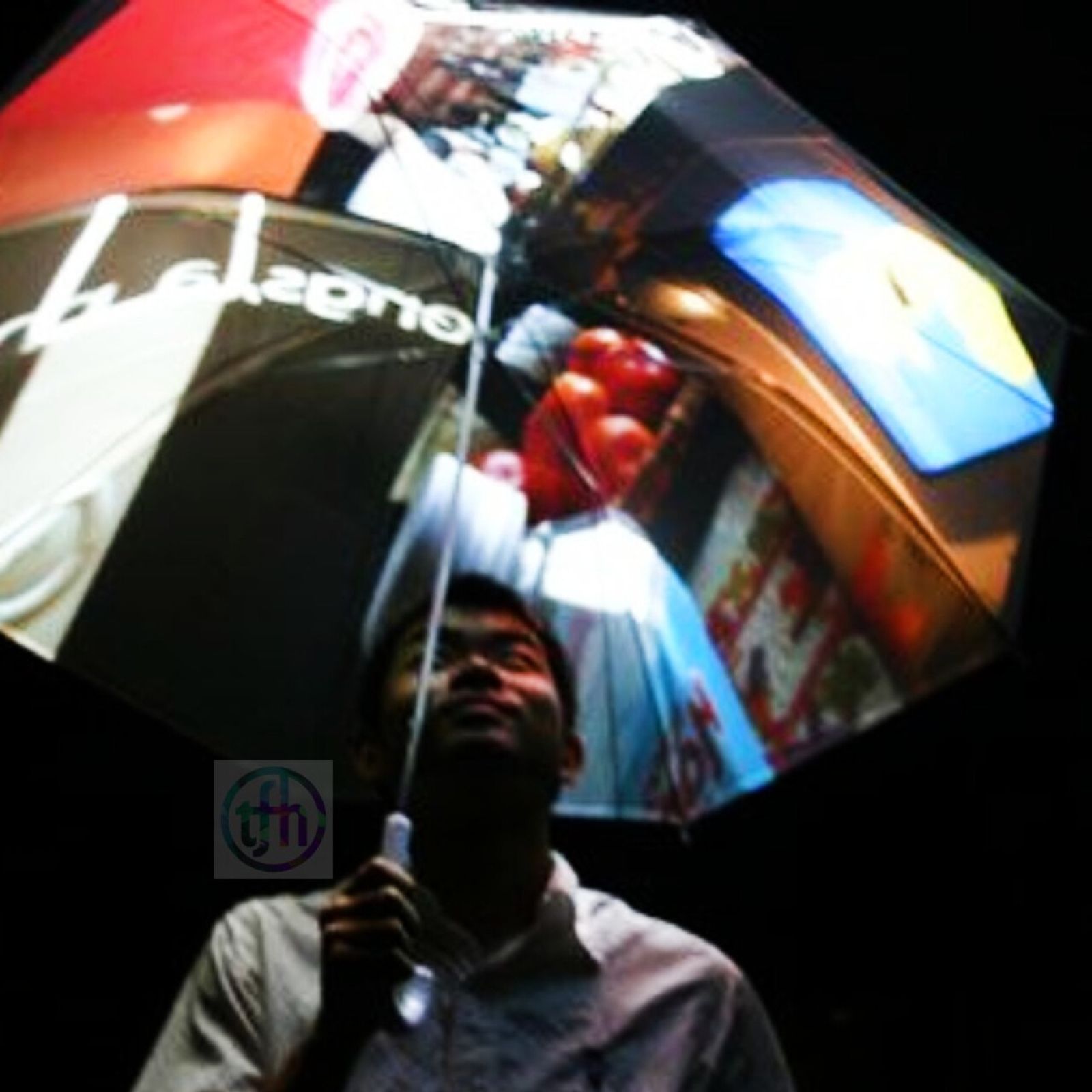 Sensory Room Projection White Umbrella