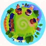 6 Inch Projector Wheel - Baa Baa Black Sheep Scene