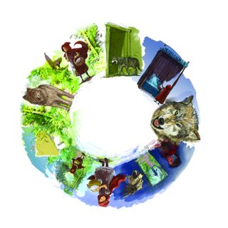 6 Inch Projector Wheel - Red Riding Hood Scene