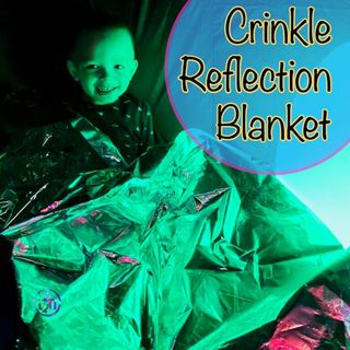 Large Crinkly Reflection Mirror Blanket