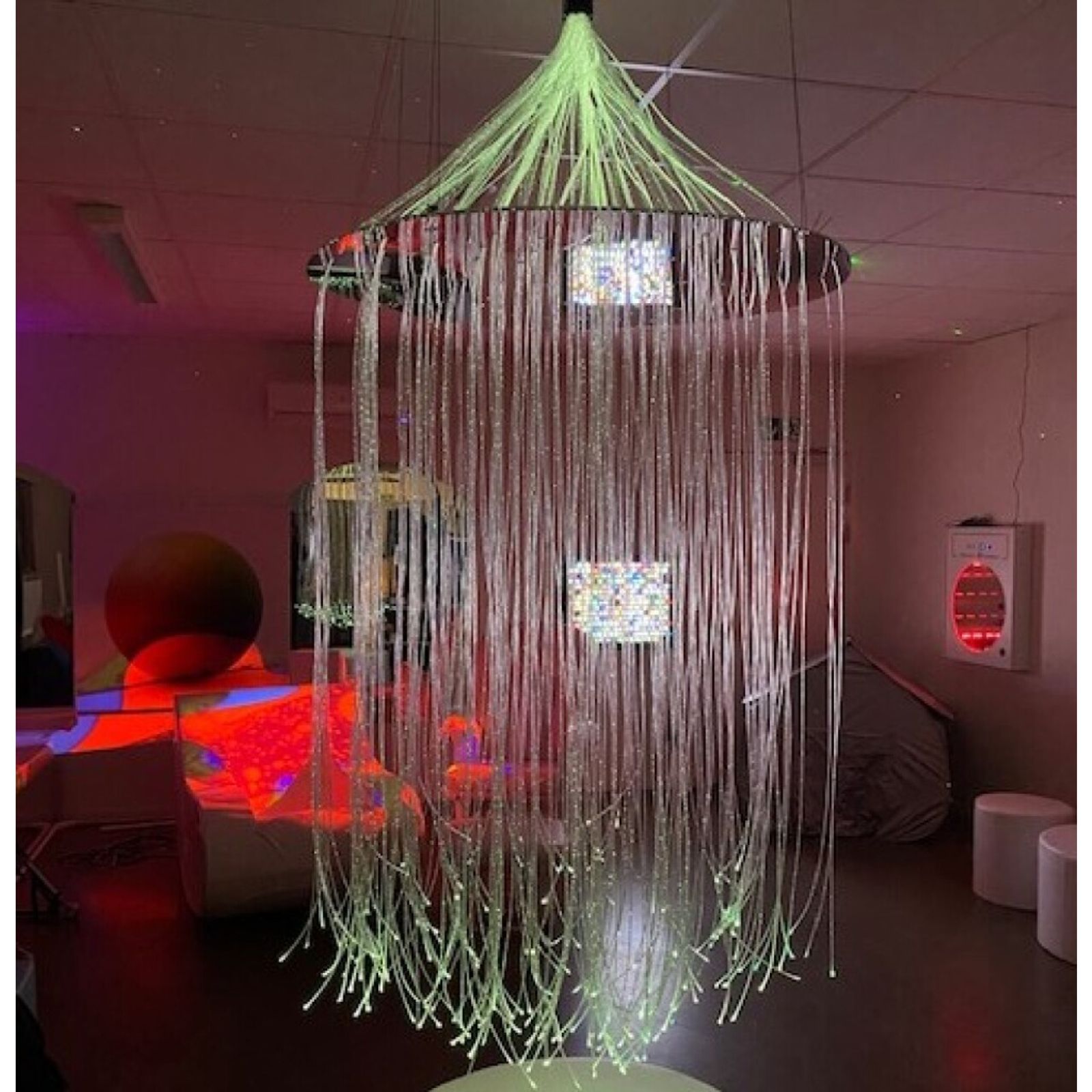 Spegelfäste rund fiberoptik (exkl fiberoptik)