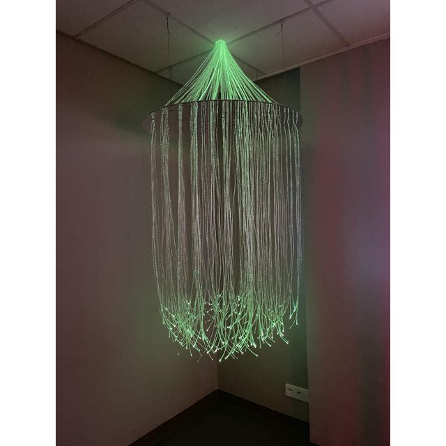 Fiberoptik 2m inkl ljuskälla