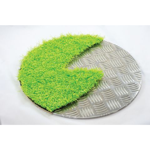 Tactile Ssircles: Silver and Green 