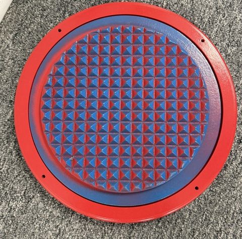 Tactile Wall Spinner - Red