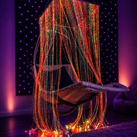 Fiber Optic Suspended Waterfall Lights