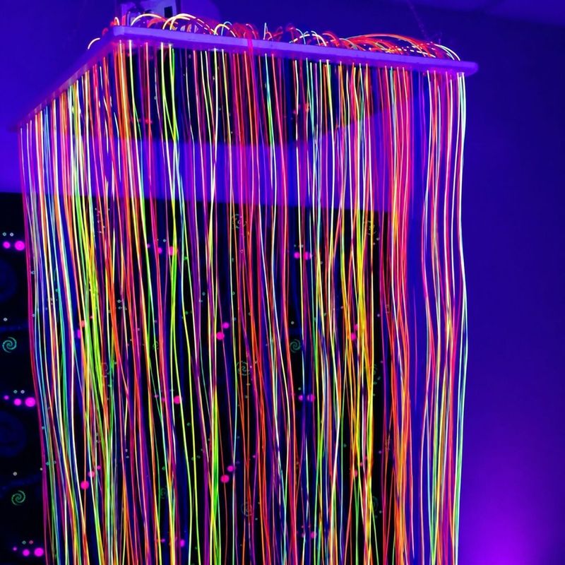 Fiber Optic Suspended Waterfall Lights