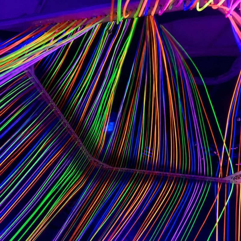 Fiber Optic Suspended Waterfall Lights