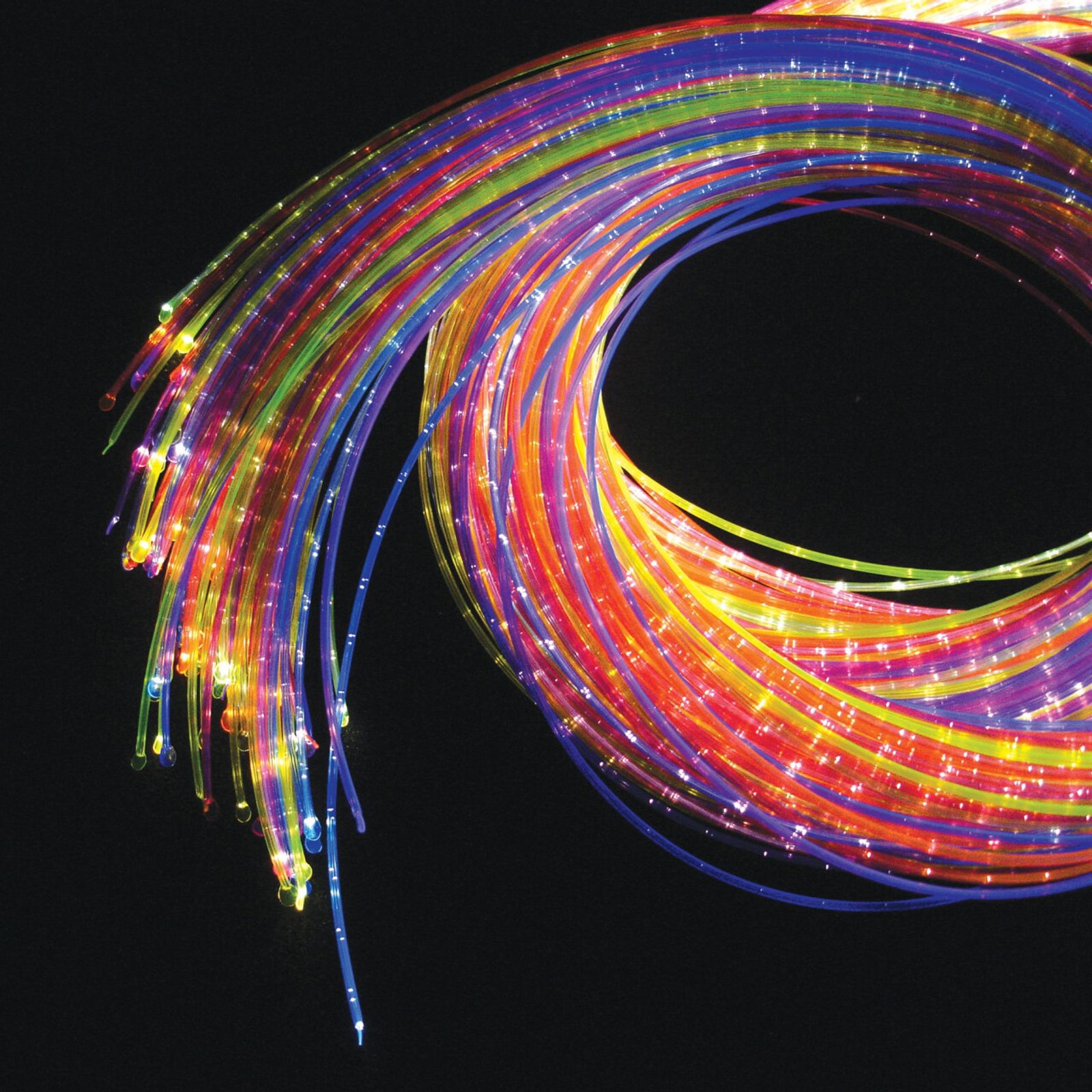 UV Fiberoptik 100 trådar 2 m inkl ljuskälla