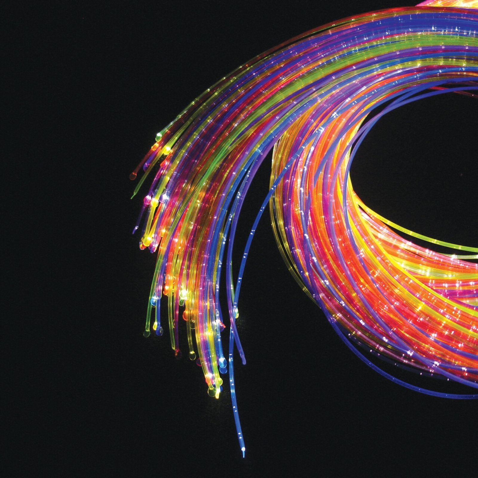 UV Fiberoptik 100 trådar 2 m inkl ljuskälla