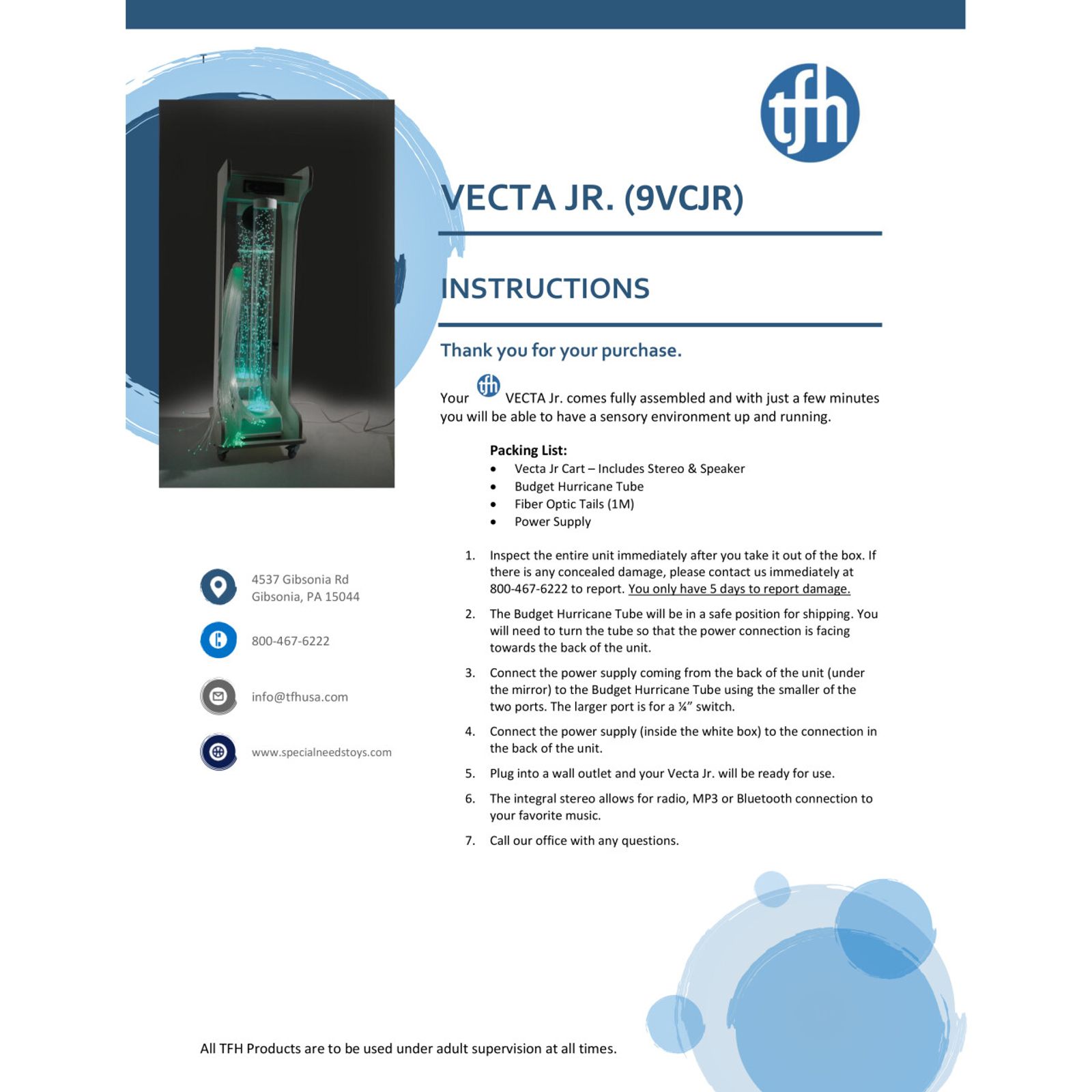 Vecta Jr. Mobile Sensory Cart