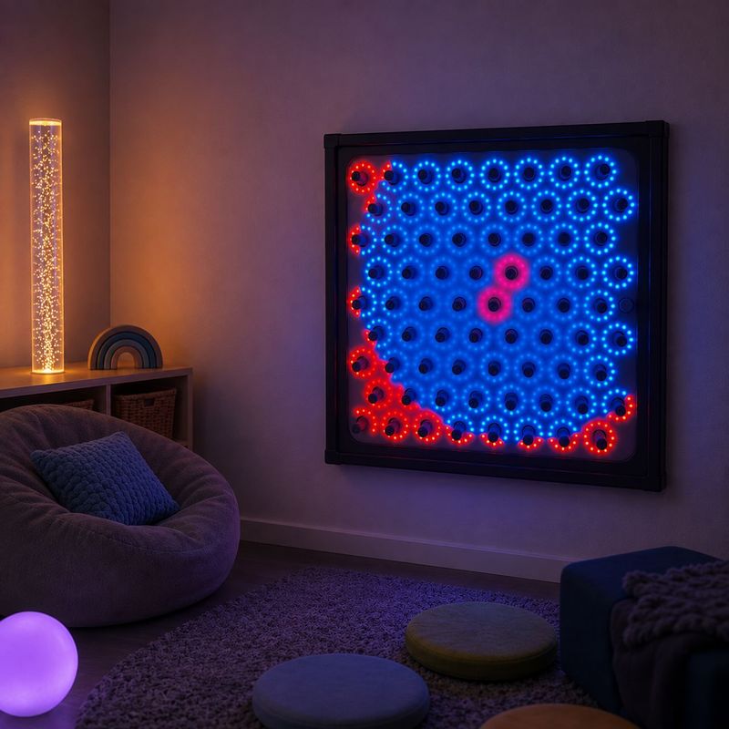Electro Wobble Garden Interactive Sensory Wall Panel