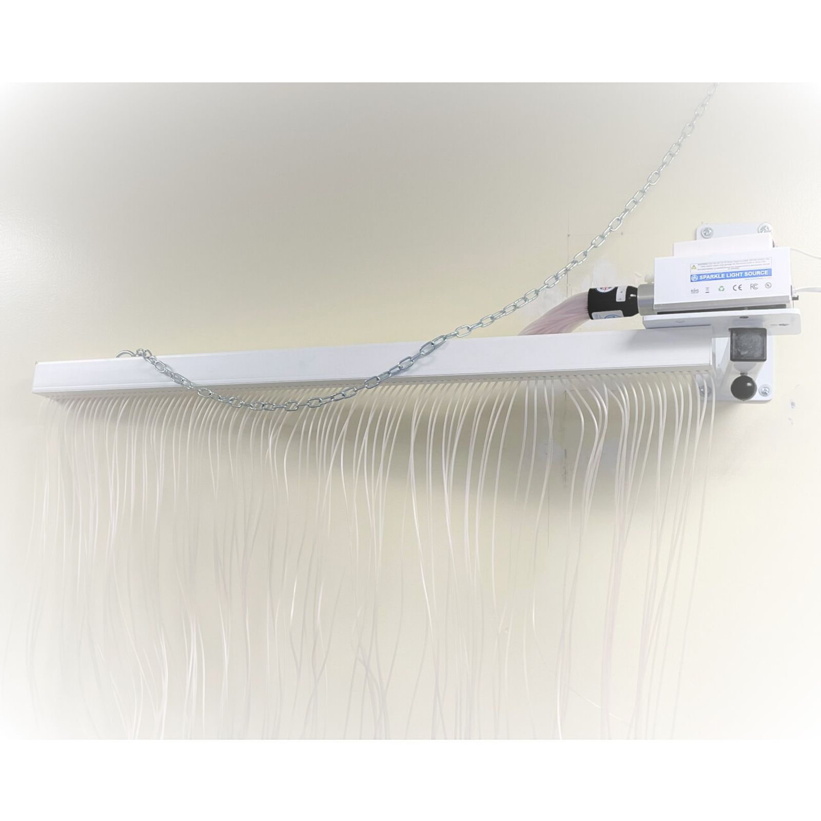 Fiber Optic Curtain on Adjustable Wall Bracket 