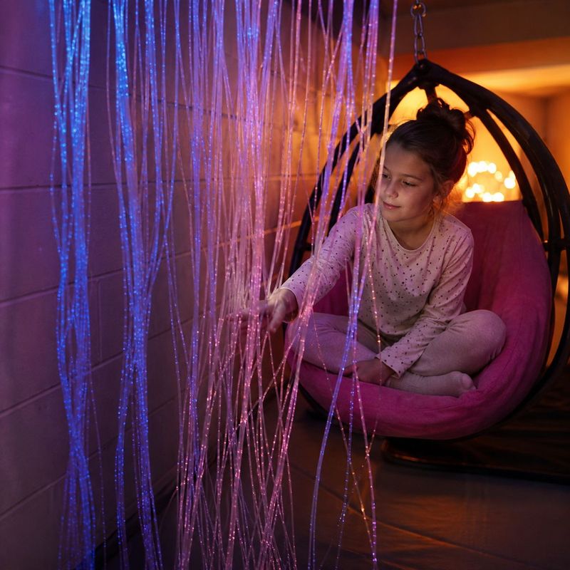 Fibre Optic Tails - Wall Curtain