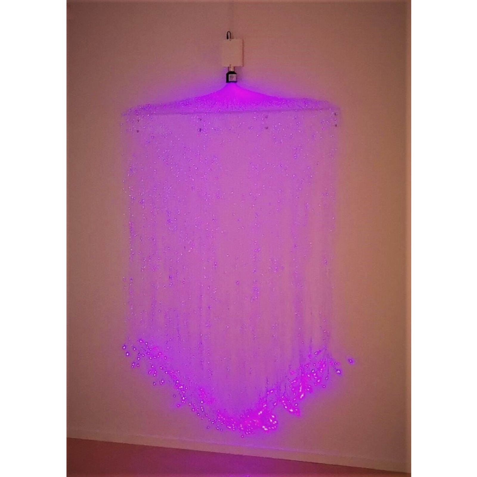 Transparent Fiber Optic Shelf Rectangle