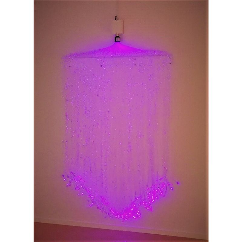 Transparent Fiber Optic Shelf Rectangle