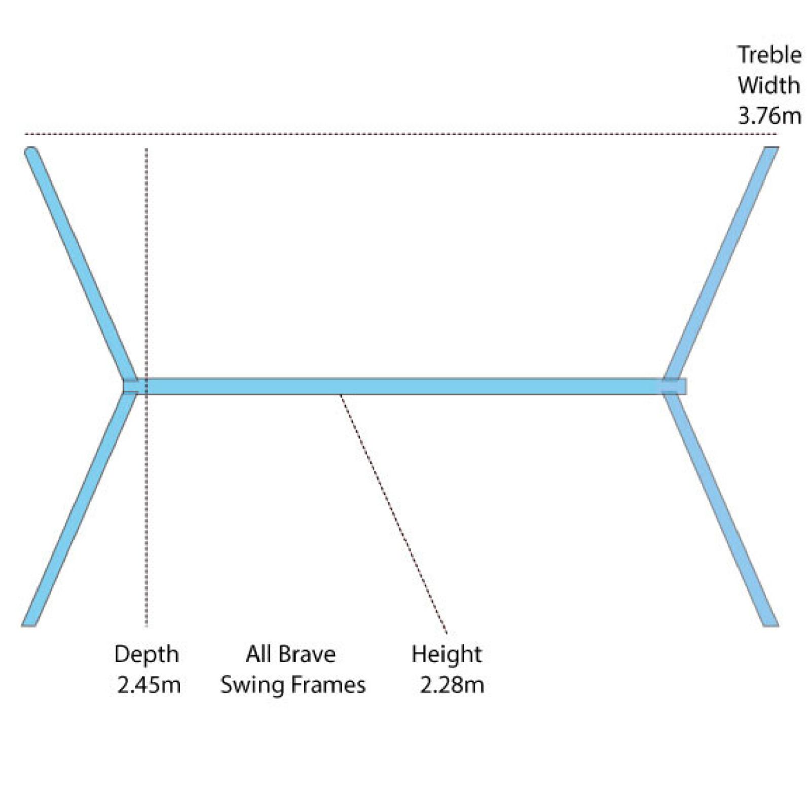 Treble Teen Swing Set