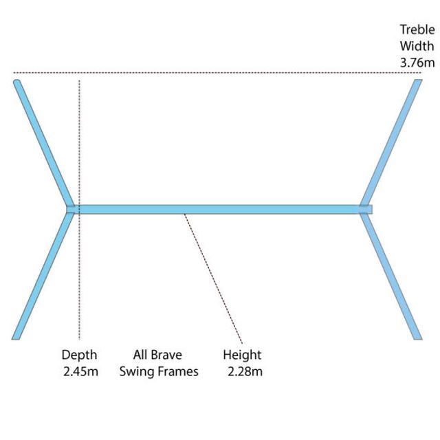 Treble Teen Swing Set